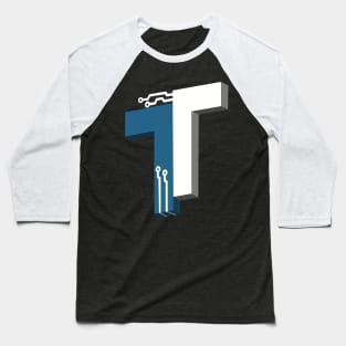 T Computer Logo Baseball T-Shirt